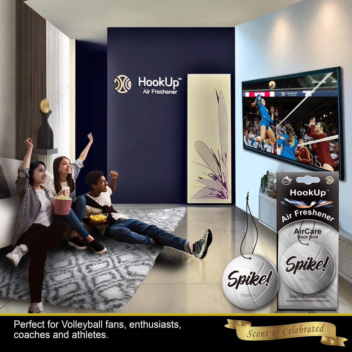 Volleyball Air Freshener (4 Pack)