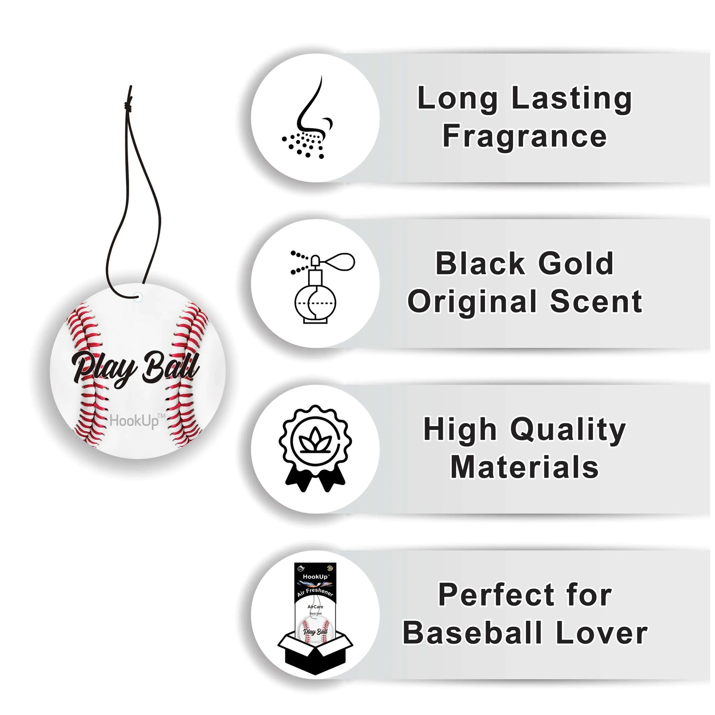 Baseball Air Freshener (2 Pack)