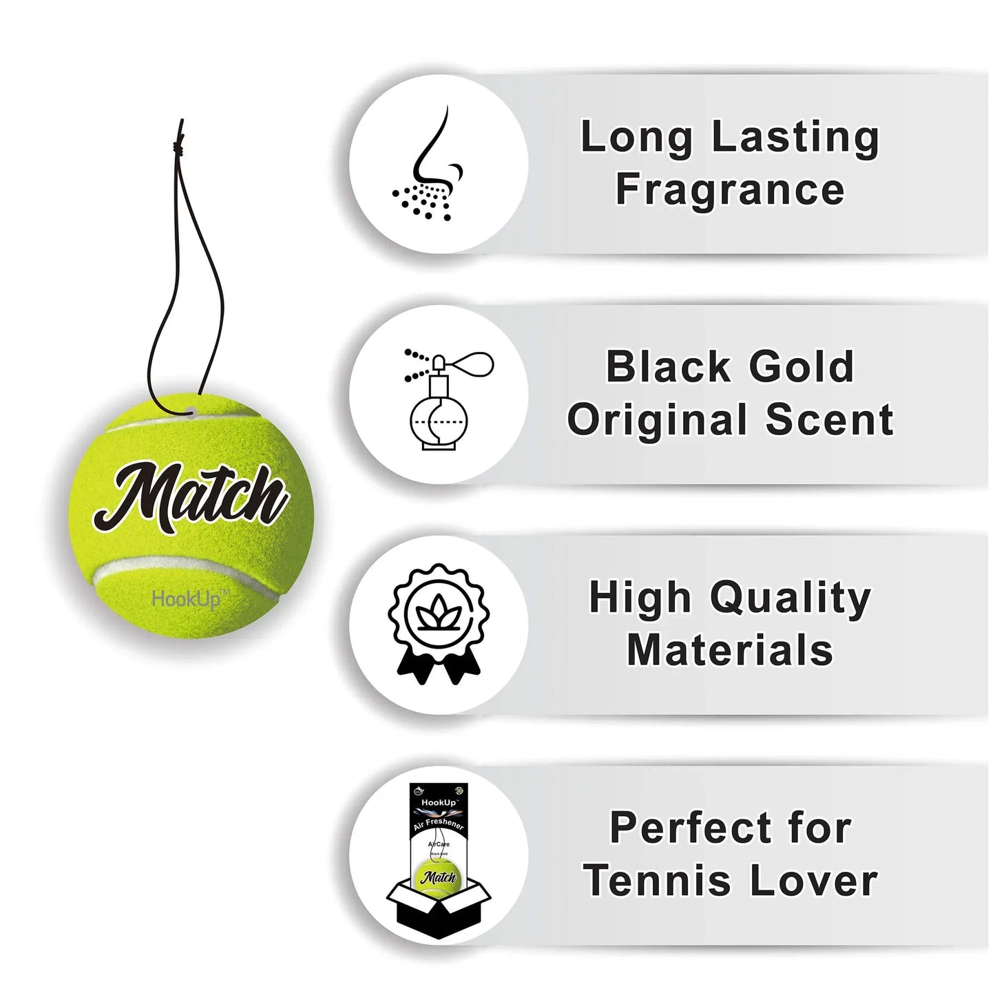 Tennis Air Freshener (4 Pack)
