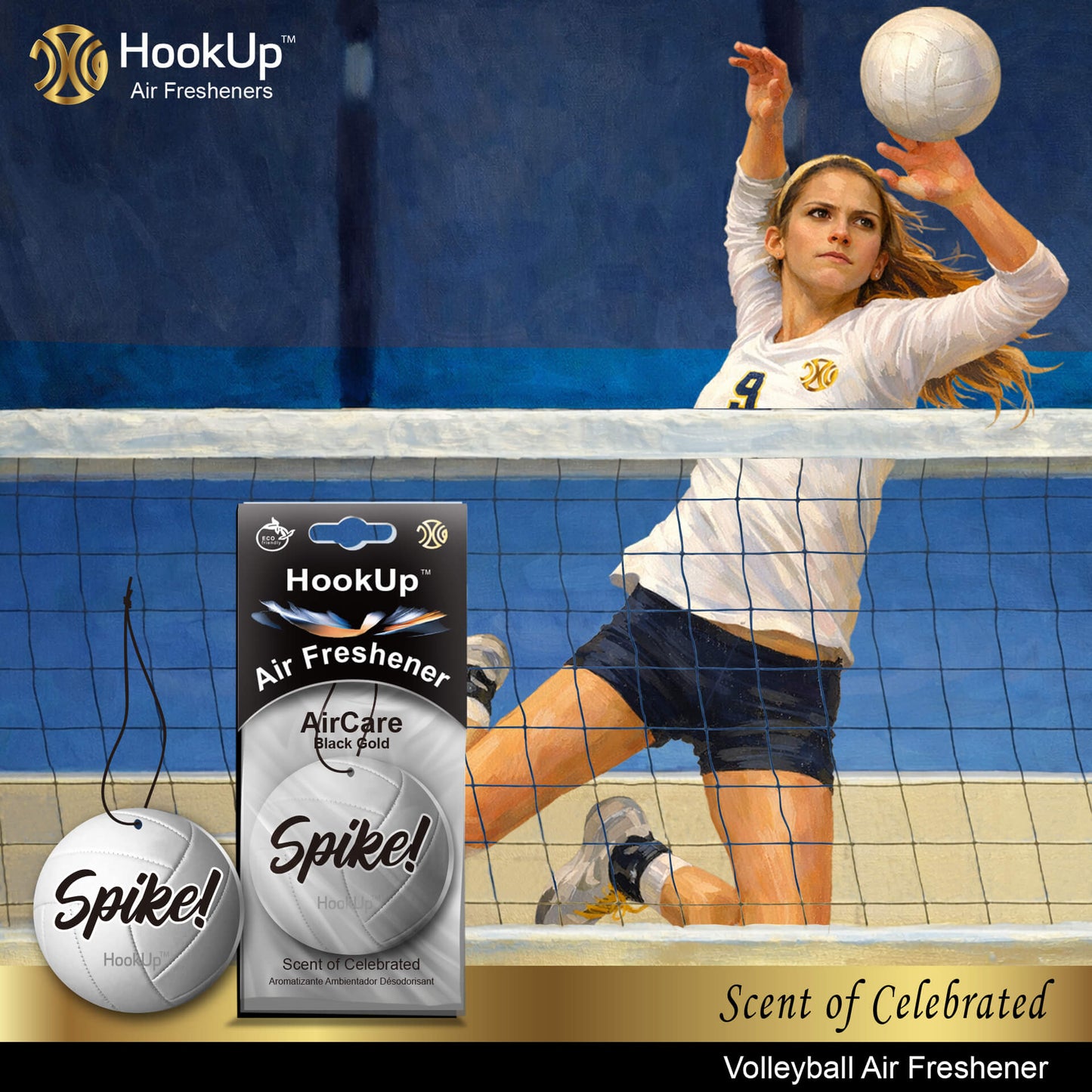 Volleyball Air Freshener (4 Pack)